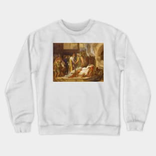 The Reconciliation of the Montagues and the Capulets by Frederic Leighton Crewneck Sweatshirt